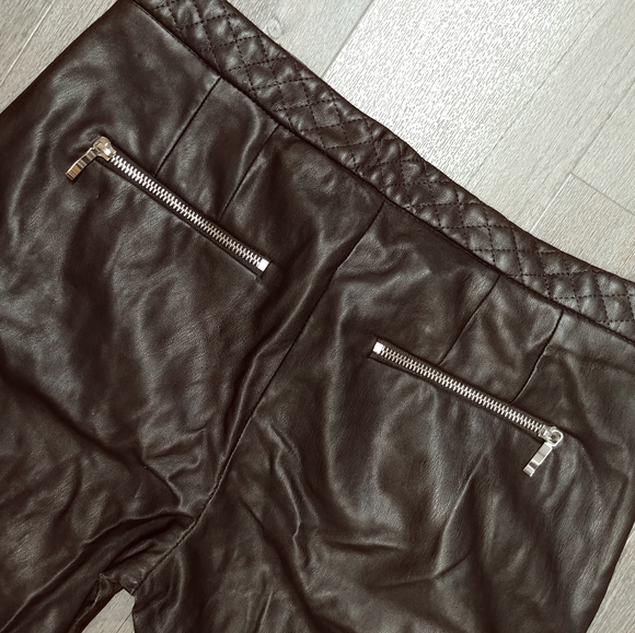 Zara Basic Faux Leather Moto pants - Picture 3 of 5